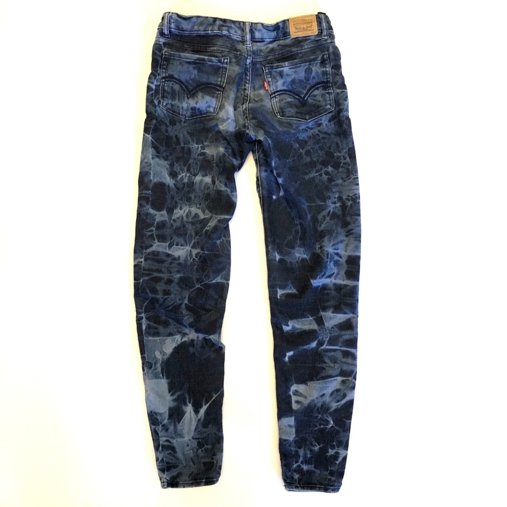 Levis 710 Super Skinny acid wash stretch Girl 14 R - Picture 2 of 6